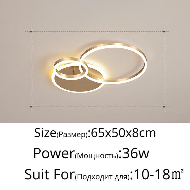 Modern LED Ceiling Chandelier Lighting for Living Bedroom Ring Pendant Lamp Postmodern Simple Lustre Foyer Chandeliers