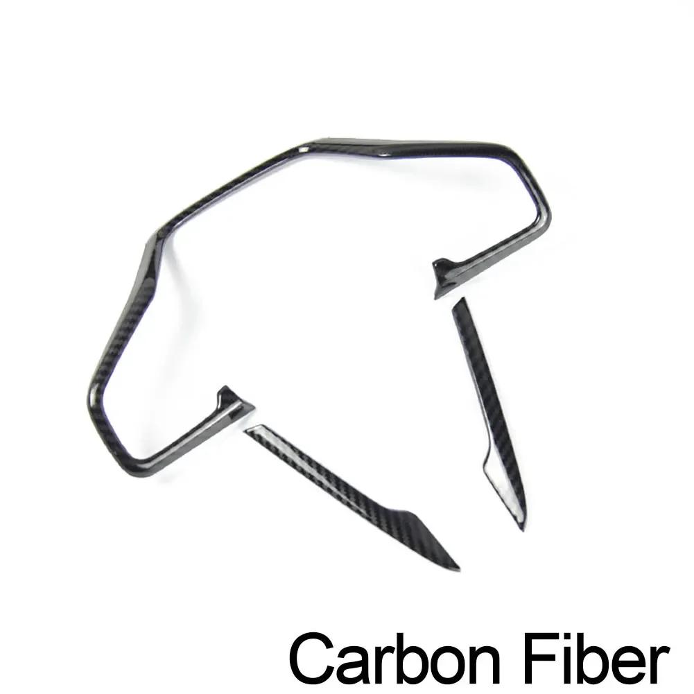 3pcs Carbon Fiber Style Car Steering Wheel Frame Cover Trim Stickers for Honda Civic 10th 2016 2017 2018 Interior Car Accesories