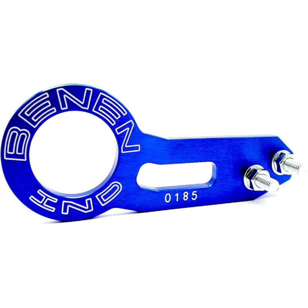 Heart Horse Rear Tow Towing Hook For Universal Car, JDM Bumper Quick Release Auto Trailer Ring Aluminum Alloy, Improved Wiredrawing Anodizing (Black)