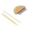 Weaving Loom Comb Professional Wooden Loom Comb Big Eye Needle 4mm Crochet Needle Set for Making DIY Crafts Tool