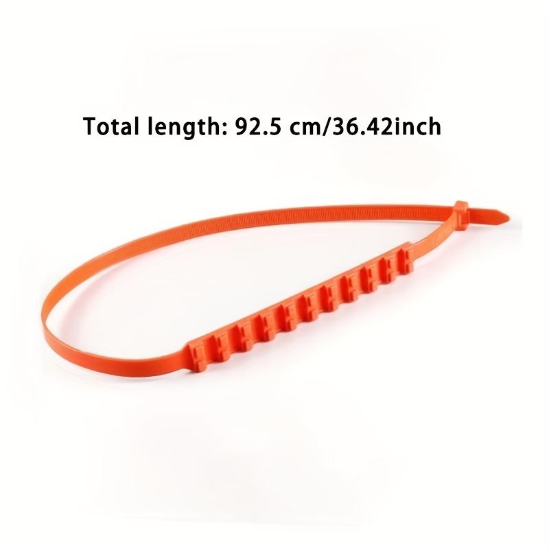 Universal Anti-Slip Tire Chains, 10pcs Reusable Zipper Traction Straps for Winter Car Tires with Dual Groove Design