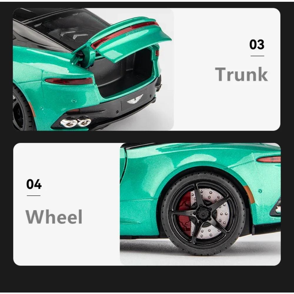 1/22 Aston Martin DBS Superleggera Alloy Sports Car Diecasts & Toy Vehicles Metal Car Model Simulation Collection Toys Gift