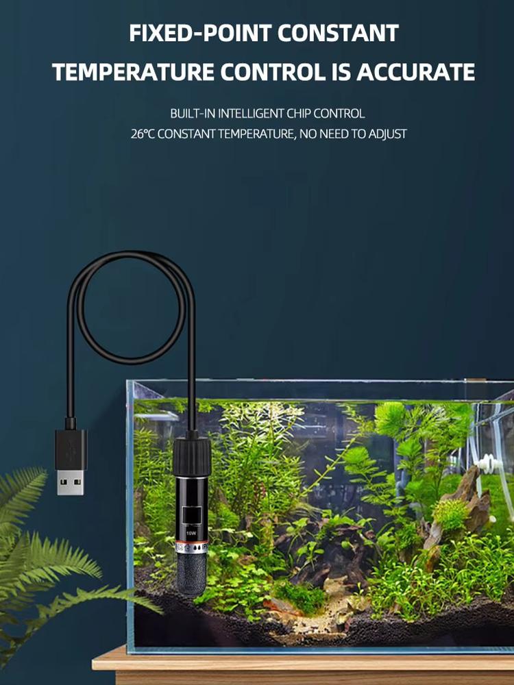 Încălzitor Mini Acvariu USB Control Temperatură Apă Băut Animale Mici Acvariu Încălzitor Constantă Temperatură Dispozitiv Sigur de Încălzire