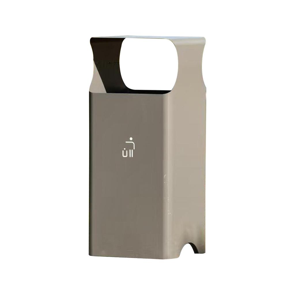 Stainless Steel Outdoor Trash Can for Parks and Commercial Areas