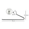 Metal Non-Slip Slacks Pant Hangers, Trouser Organizers Set, Clothes Storage, Home Storage Supplies