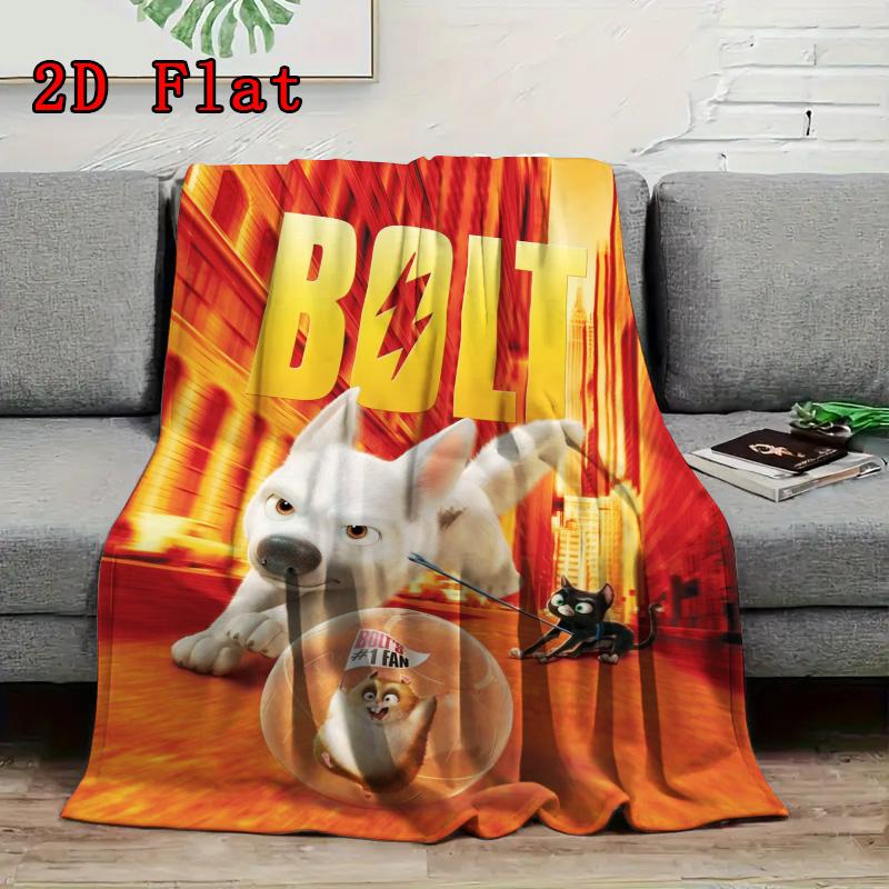 Bolt 2D Flat Pattern Flannel Blanket High quality All Seasons Warmth and Comfort Perfect for Christmas Gifts.NMT0928389