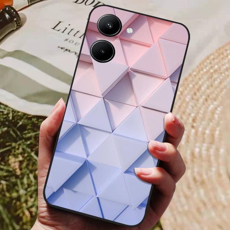 Etui do Realme 10 4G Czarne Miękki Silikon Odporne na Wstrząsy Pokrowiec do Telefonów Realme 10 2022 Realme10 C33 C 33 4G Ochronne Fundas
