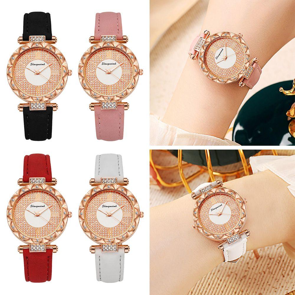 

Стиль Повседневный кожаный ремень Часы Женщины Часы Кварцевые наручные часы Повседневные изысканные кварцевые часы