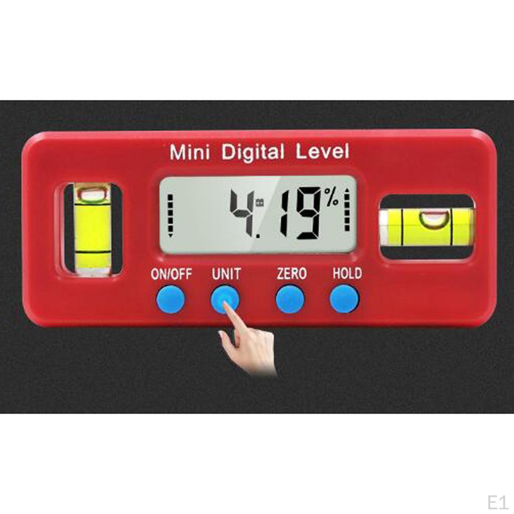 Electronic Digital Level Protractor Display Degree Measurement Viewing of Data