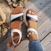 Fashion 2025 New Summer Women's Sandals Casual  Versatile Fashion Roman Shoes Comfortable Flat Bottomed Vacation Beach Shoes
