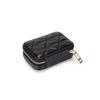 2023 Fashon Lipstick Box Square Travel Genuine Leather Makeup Organizer Case with Mirror Lip Sticks Leather Holder Cosmetic Bag