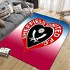 Sheffield United Flannel Pattern Square Carpet,Area Rug,Carpet Rug for Living Room Bedroom Sofa Playroom Decor,Non-slip Floor Mat