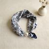 Thin Pearl Necklace with Magnetic Clasp, Lazy-style Silk Scarf, Women's Pendant Scarf, Collarbone Chain