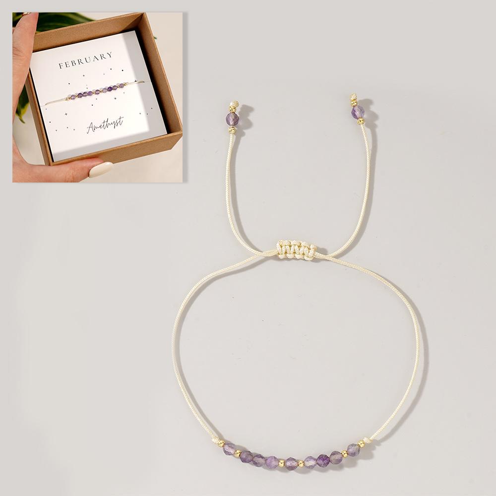 Garnet Stone Bracelet - Unique Design for Daily Wear, Trendy Birthstone Jewelry