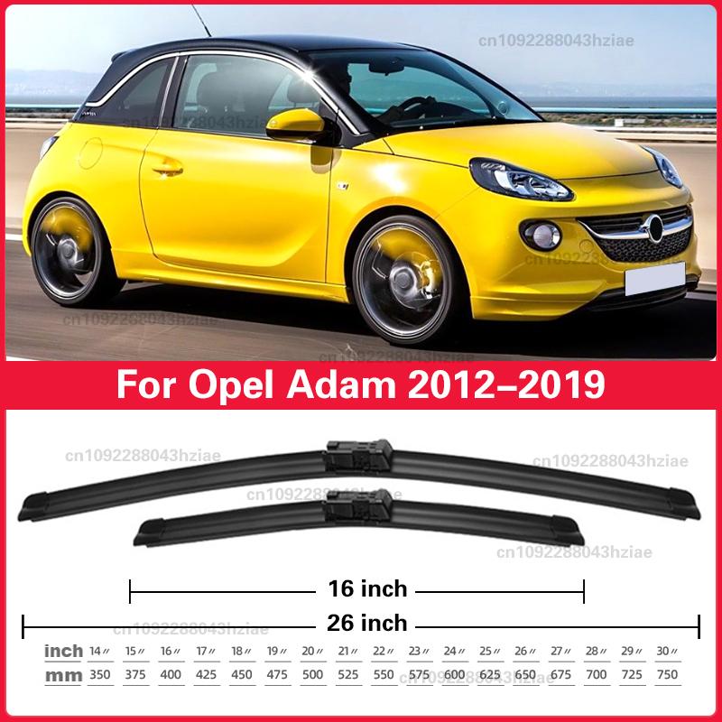 For Opel Adam 2012- Front Windshield Wiper Blades 2pcs Windscreen Window Accessories 2013 2014 2015 2016 2017 2018
