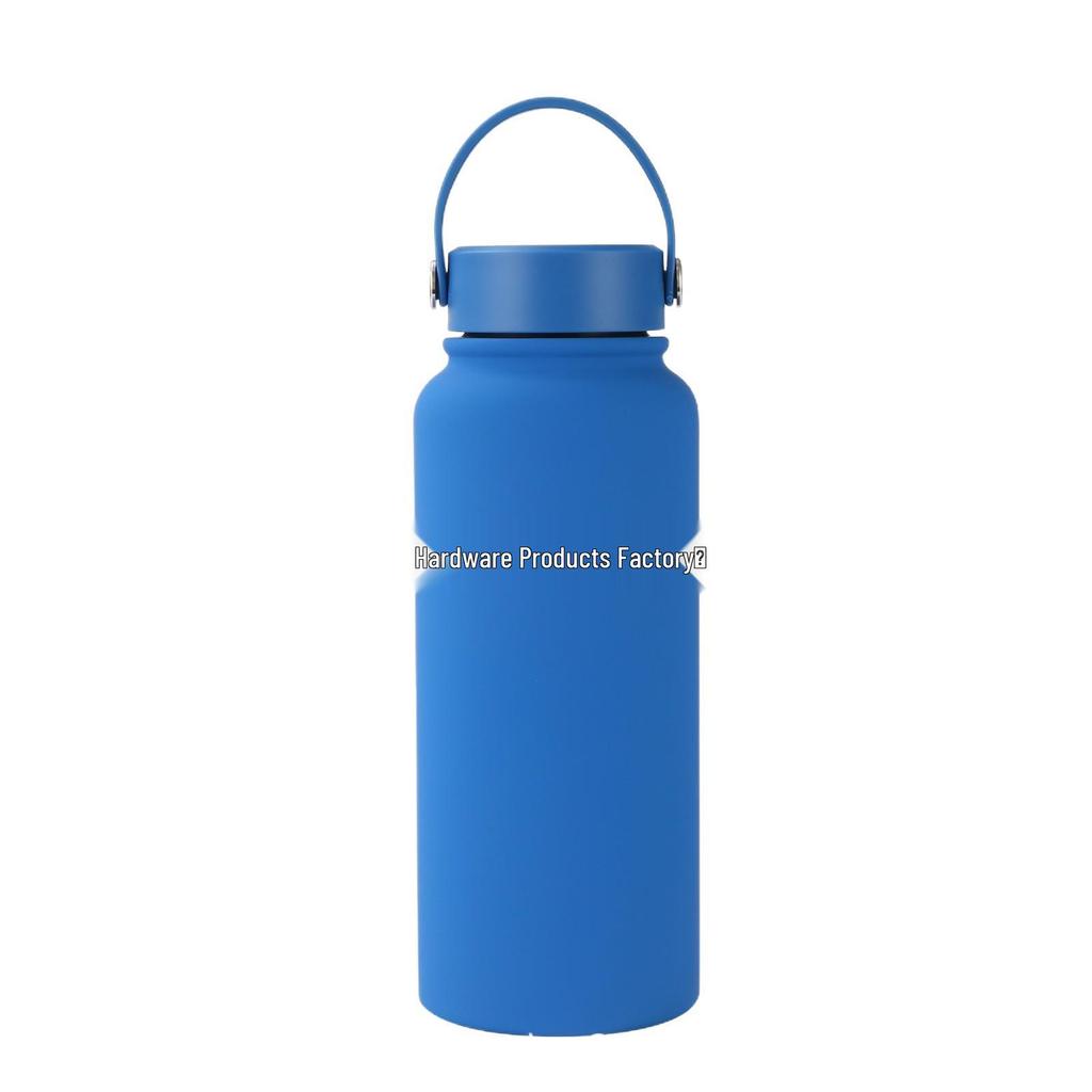 Insulated Stainless Steel Sports Water Bottle with Rubber Paint Finish for Outdoor Use