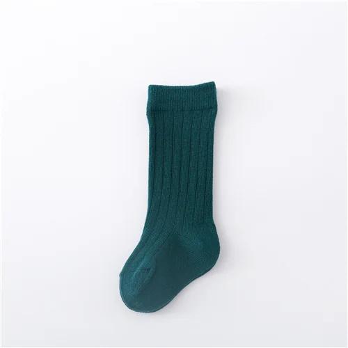 0-5 Jahre Baby Jungen Mädchen Lange Socken Baumwolle Einfarbig Gestreift Weich Kinder Knie Kinderstrumpf Schule Sport Babysocke 12 Farbe