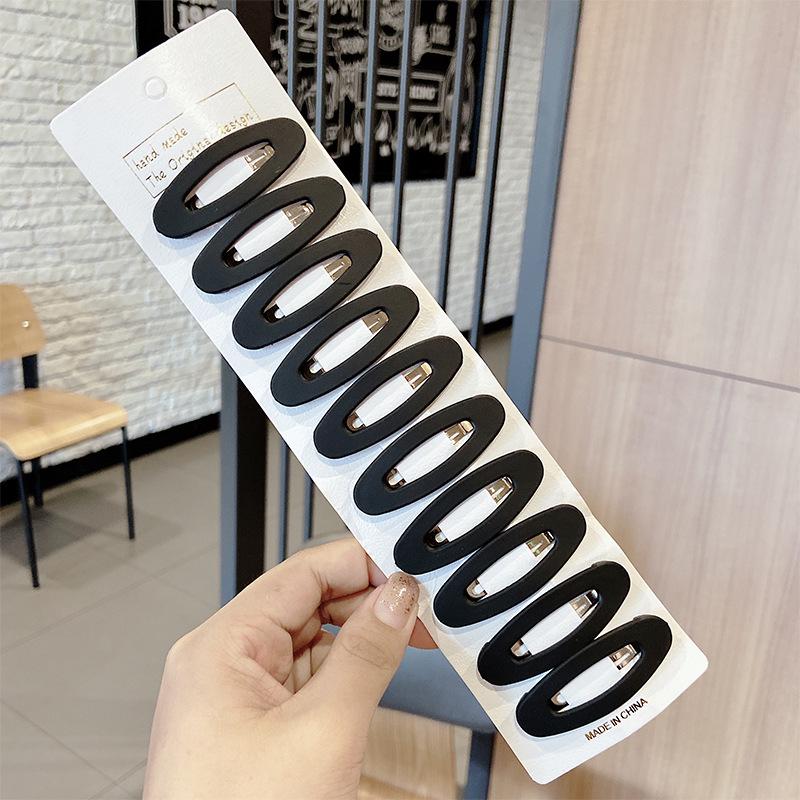 Morandi Frosted Multicolor Acrylic Hair Clips – 10 Piece Set for Girls