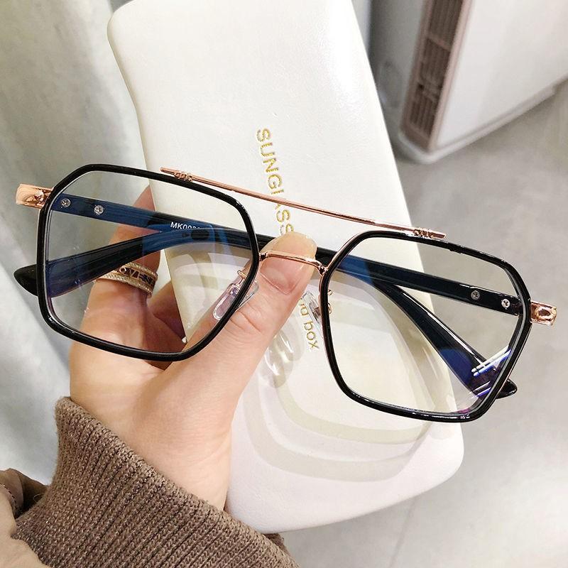 Metal punk Computer Glasses Frame Women Men Anti Blue Light square Eyewear Blocking Glasses Optical Spectacle Eyeglass