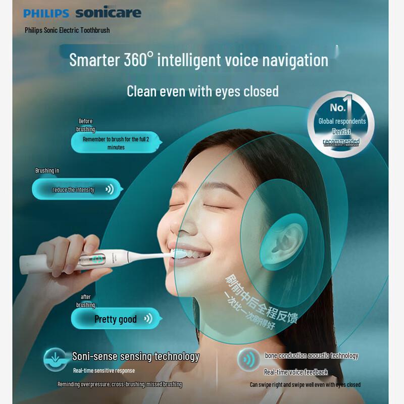 Philips HX5681/01 Smart Sonic Electric Toothbrush CN plug (adapter included)