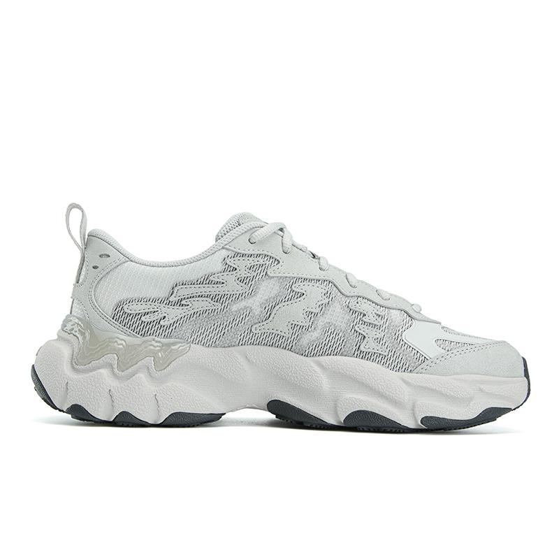 FILA Abrasion Resistant, Breathable, Lightweight Low top Chunky Sneakers Men's Mushroom Gray F12M622142FOM