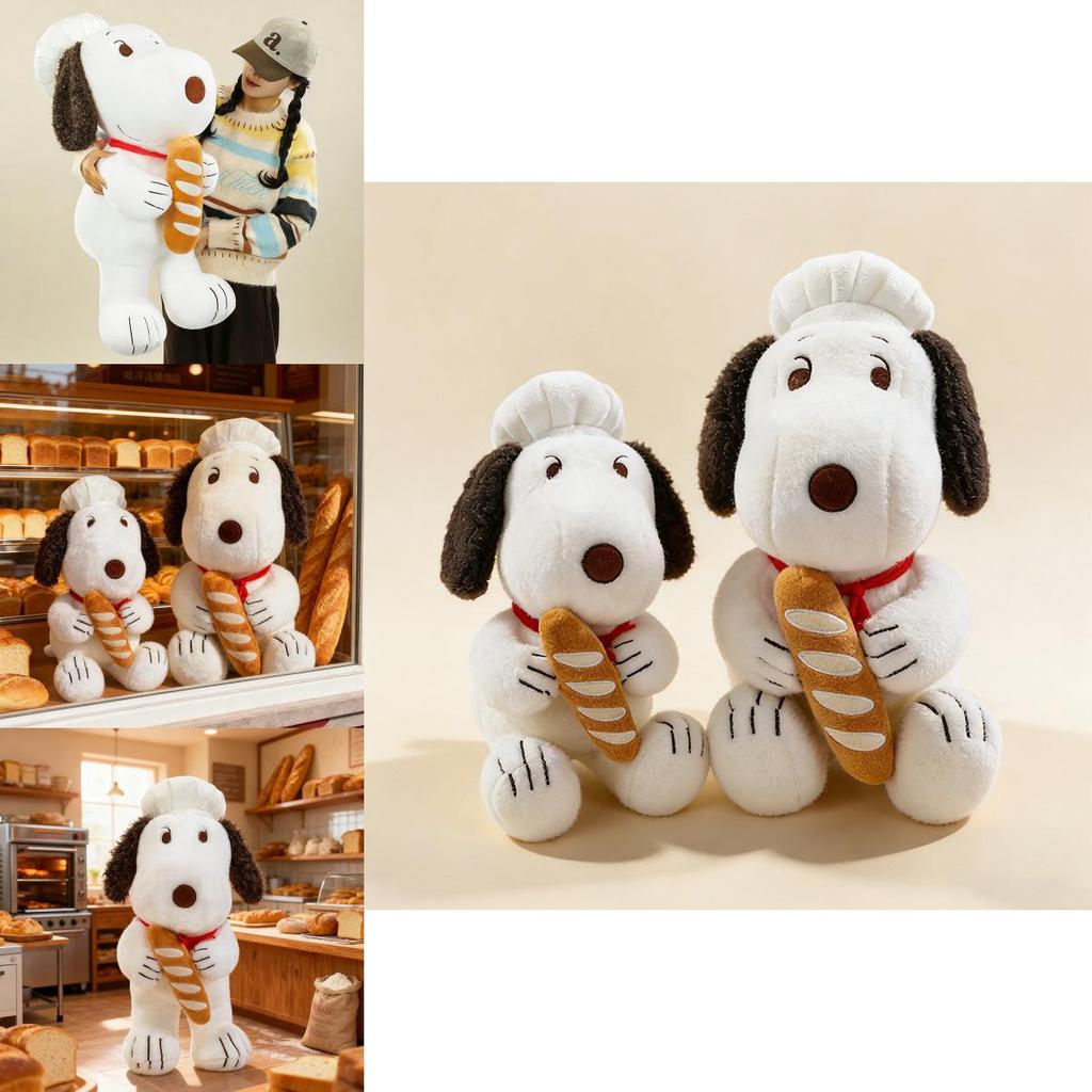 Snoopy Chef Plush Toy Soft Comfort Pillow For Kids And Teens Gift