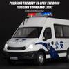 LYZRC Mașină de jucărie din metal la scară 1/24 Mașină de poliție Mașină rezistentă la explozie Mașină din aliaj turnată sub presiune Cadou băiat Cadou Mașină de jucărie pentru copii Ornamente de colecție cu patru uși
