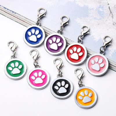 Bonitas etiquetas de identificación decorativas a prueba de óxido, resistentes a la corrosión, de doble cara, para perros y gatos, con llaveros, accesorios para mascotas, Collar para perros