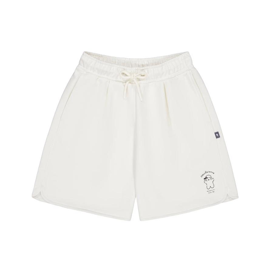 New Balance Attraction Lifestyle Illustration Collection Casual Shorts Women s Ivory White NVE27062-IV L