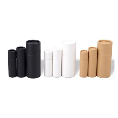 5 Adet/grup Kraft Kağıt Push Up Tüpleri Biyolojik Olarak Parçalanabilir Karton Kozmetik Silindirik Ambalaj Dudak Balsamı Deodorant Kabı