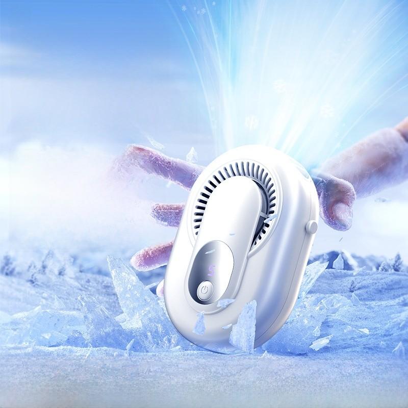 Portable Neck Fan Rechargeable With 5 Speed Levels Personal Cooling For Summer Outdoor Work