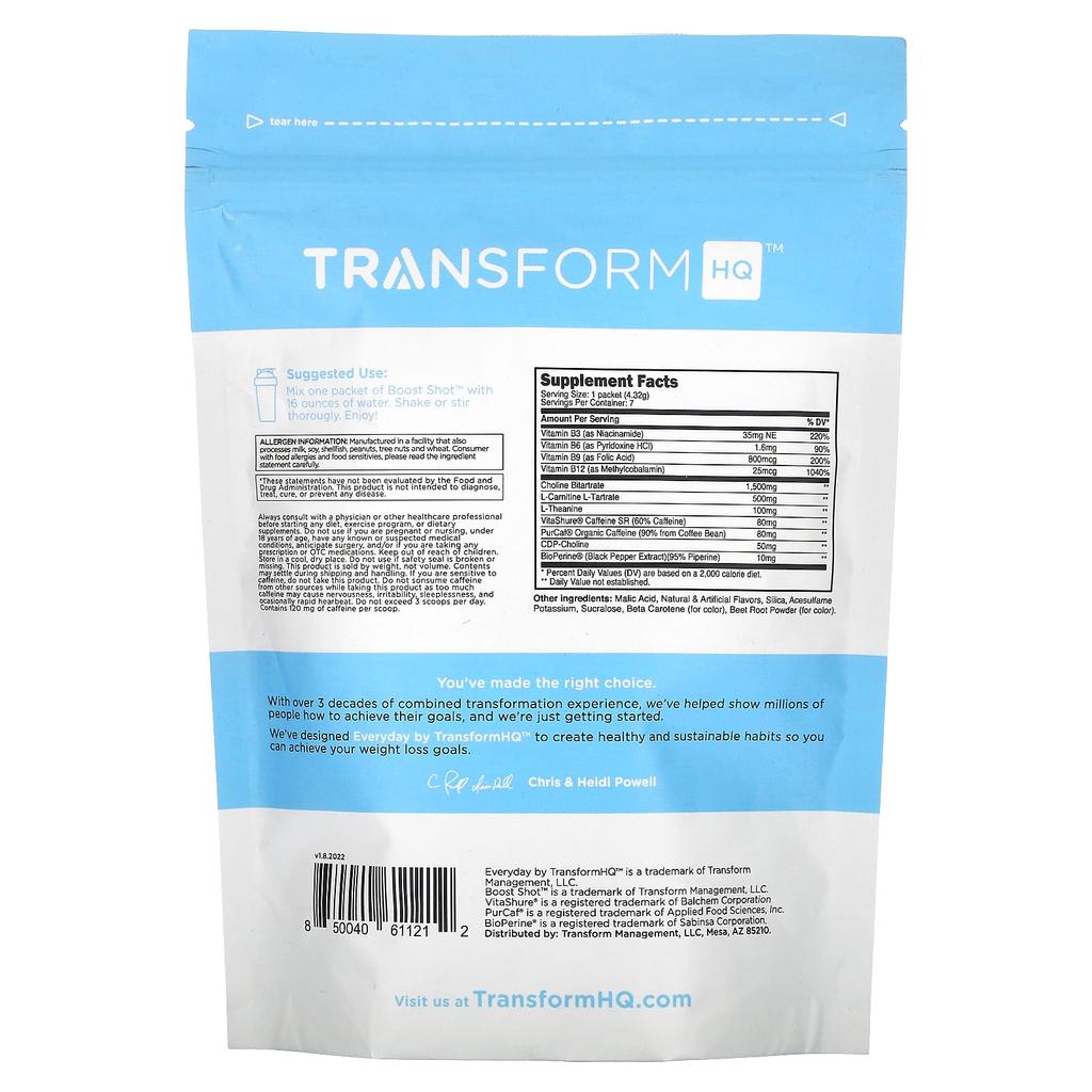 Everyday, Boost Shot, Peach Mango, 30.24G(1.1Oz)