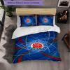 Set Biancheria da Letto Calcio Blackburn Rovers 3 Pezzi Morbido Copripiumino con Federe Set Decorazione Camera da Letto per la Casa