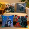 Cushion Cover  Linen  SkinFriendly Soft Decorative Case for Sofa Home Decor Cool Anime KKaiju No 8 Pillow Cover