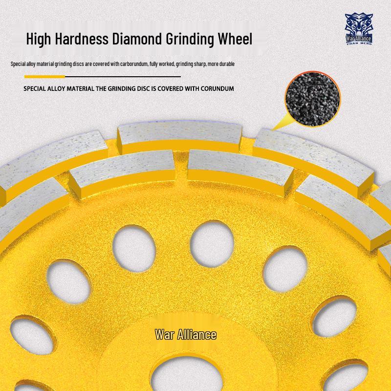 Diamond Grinding Disc for Angle Grinders - Marble, Stone, Concrete, and Cement Edging and Sanding Wheel