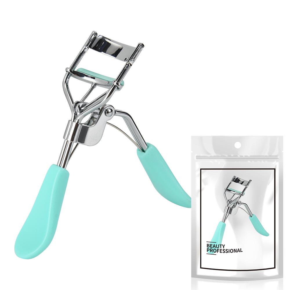 Max&Meet A4 Chrome-Plated Eyelash Curler with Plastic Handle - Korean Beauty Tool for Perfect Lash Shaping