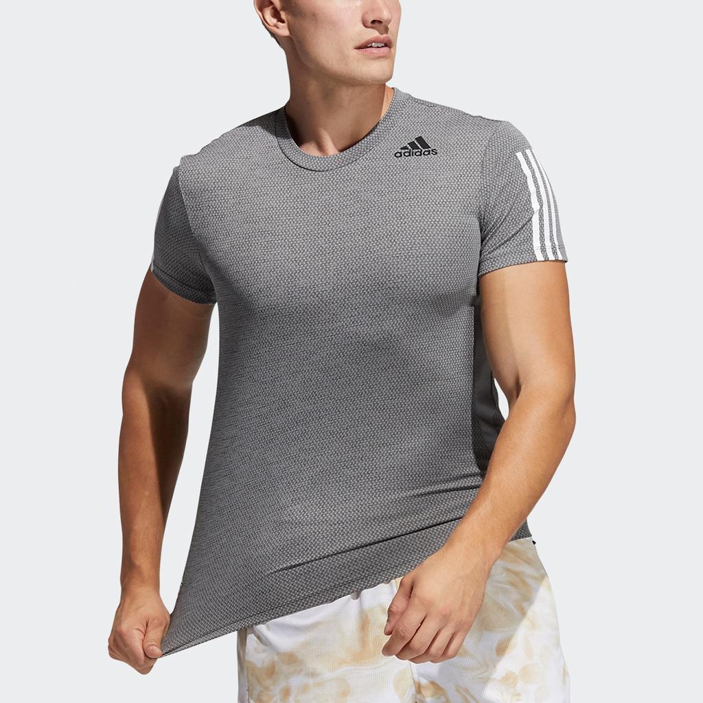 adidas Set-in Sleeve T-Shirt Men's Gray GP7655