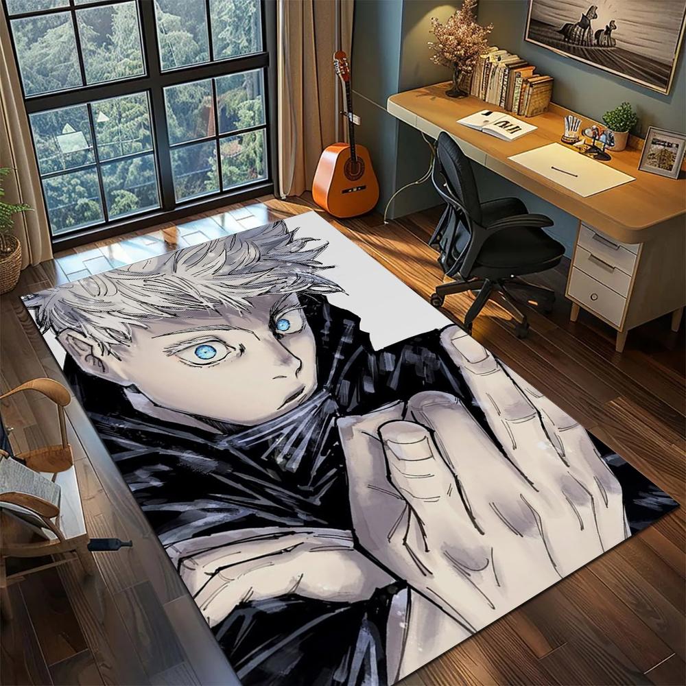 Jujutsu Kaisen Tappeto Lavabile Tappetino Antiscivolo per Camera da Letto Stanza del Gamer Tappeti Stampati -xia81