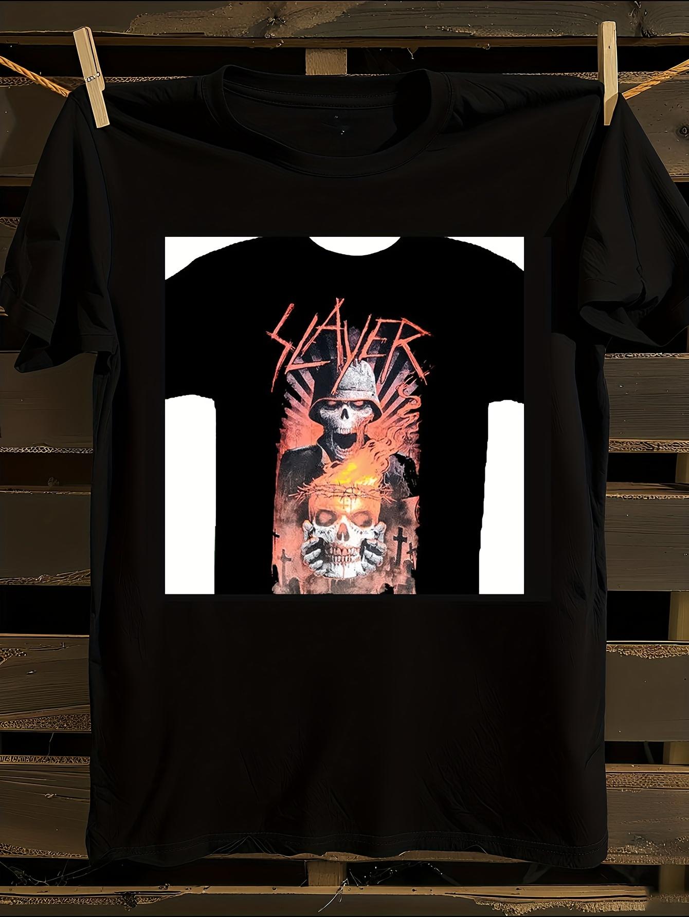 SLAYERSKULL Band Merch s Heavy Metal T-shirt M