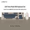 L98 Silent Wired Keyboard & Mouse Set - Stylish RGB Design for Girls, Office, and Gaming Use