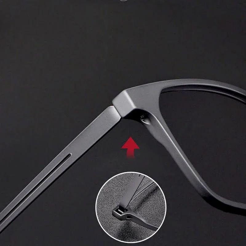 Super Light Comfortable Rubber Titanium Eye Wear Square Glasses Frame Nearsighted Optical Vision Prescription Lens Glasses Frame Men and Women
