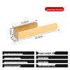 European Style Stainless Steel No-Drill Towel Rack with Traceless Adhesive Hooks for Bathroom and Kitchen