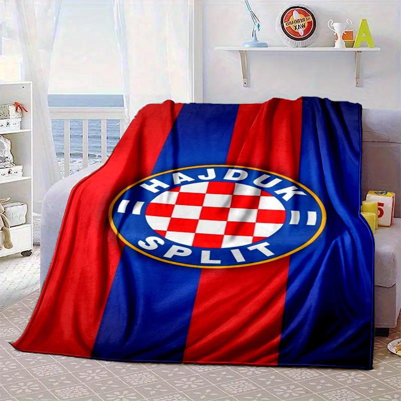 HNK Hajduk Split Coperta Portatile/Coperta Morbida Coperta da Letto Adatta per Viaggi Campeggio Soggiorni Uffici Divani Regali per Fan
