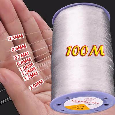 100m Strong Elastic Crystal Beading Thread Cord Jewelry Making Necklace Bracelet DIY Beads Transparent String Stretchable