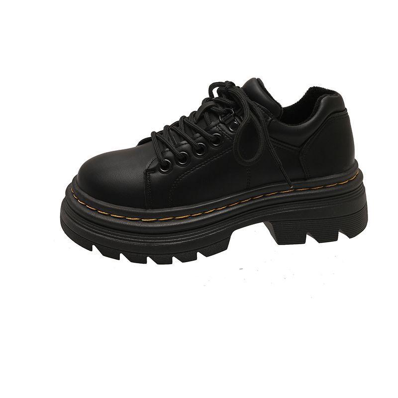 Autumn Wind Rustling~ Japanese Small Leather Shoes Women's Shoes 2025 New Retro British Style Platform Loafers Single Shoes Women