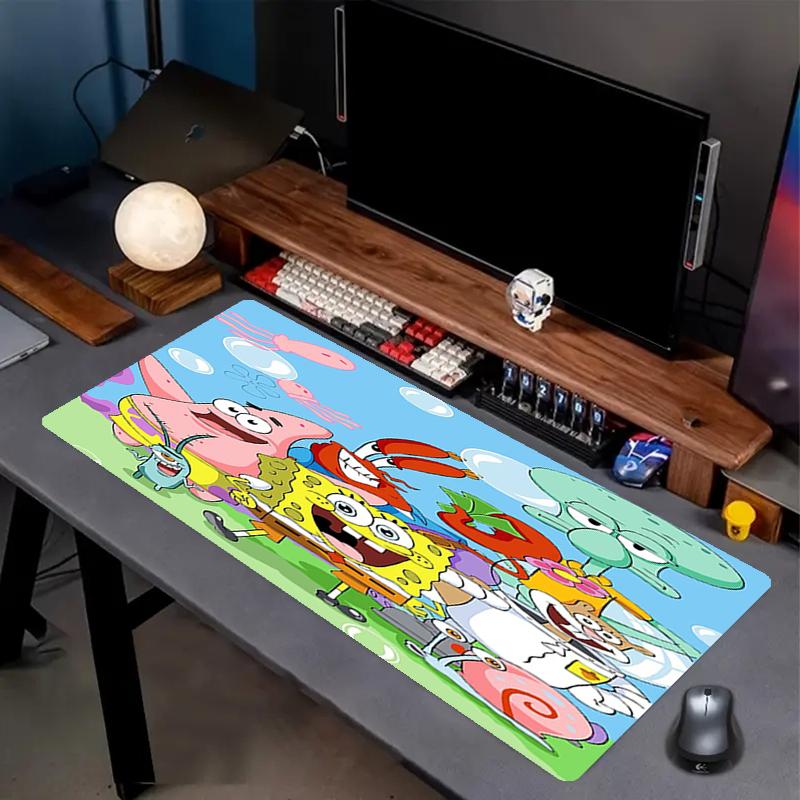 SpongeBob SquarePants Theme Mouse Pad, Non Slip Rubber Base, Multifunctional Office & Home Decor, Perfect for Workspace Personalization.