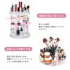 Large Capacity Acrylic Makeup Box with Rotating and Diamond Pattern Clear Diamond Pattern Gift for Women Dividers, 360° Design,