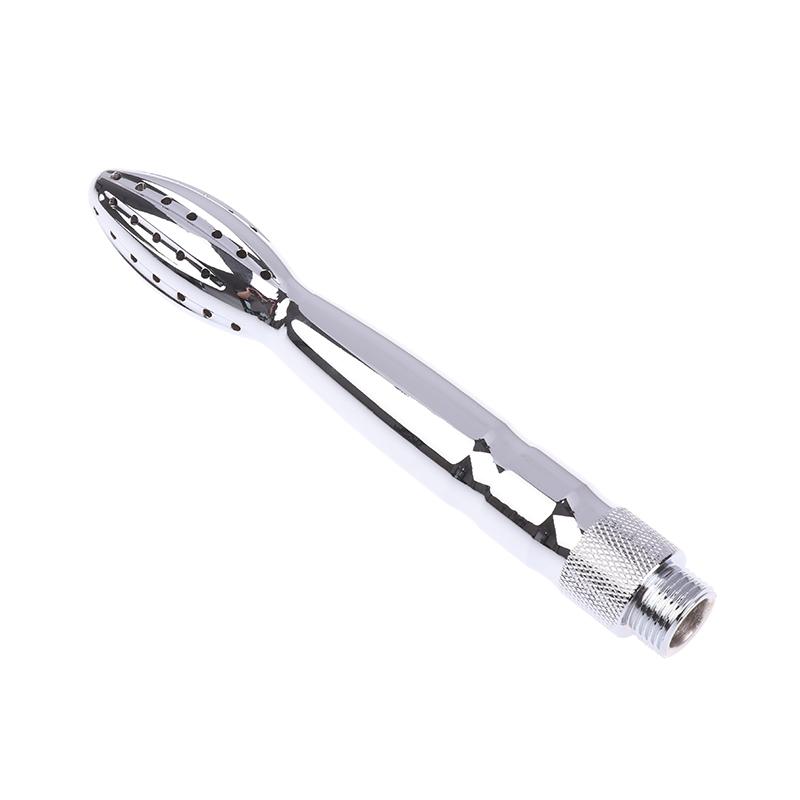 Aluminum Alloy Silver Bidet Anal Enema Shower Head Anus Cleaning Wash Douche Portable Sprayer Thread