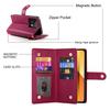 DF-011 For Xiaomi Redmi Note 13 5G Case Zipper Wallet Crossbody Leather Phone Cover