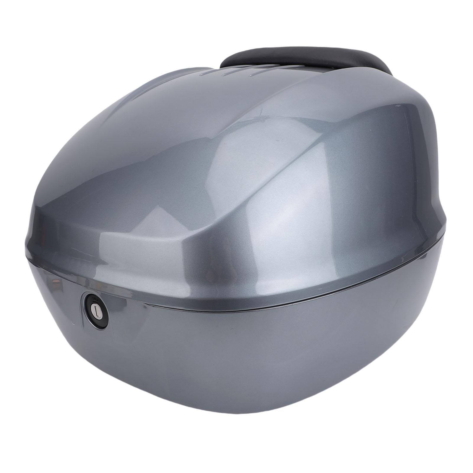 

Motorcycle Top Case Waterproofing 33L Luggage Storage Box with Security Lock Universal for Scooter